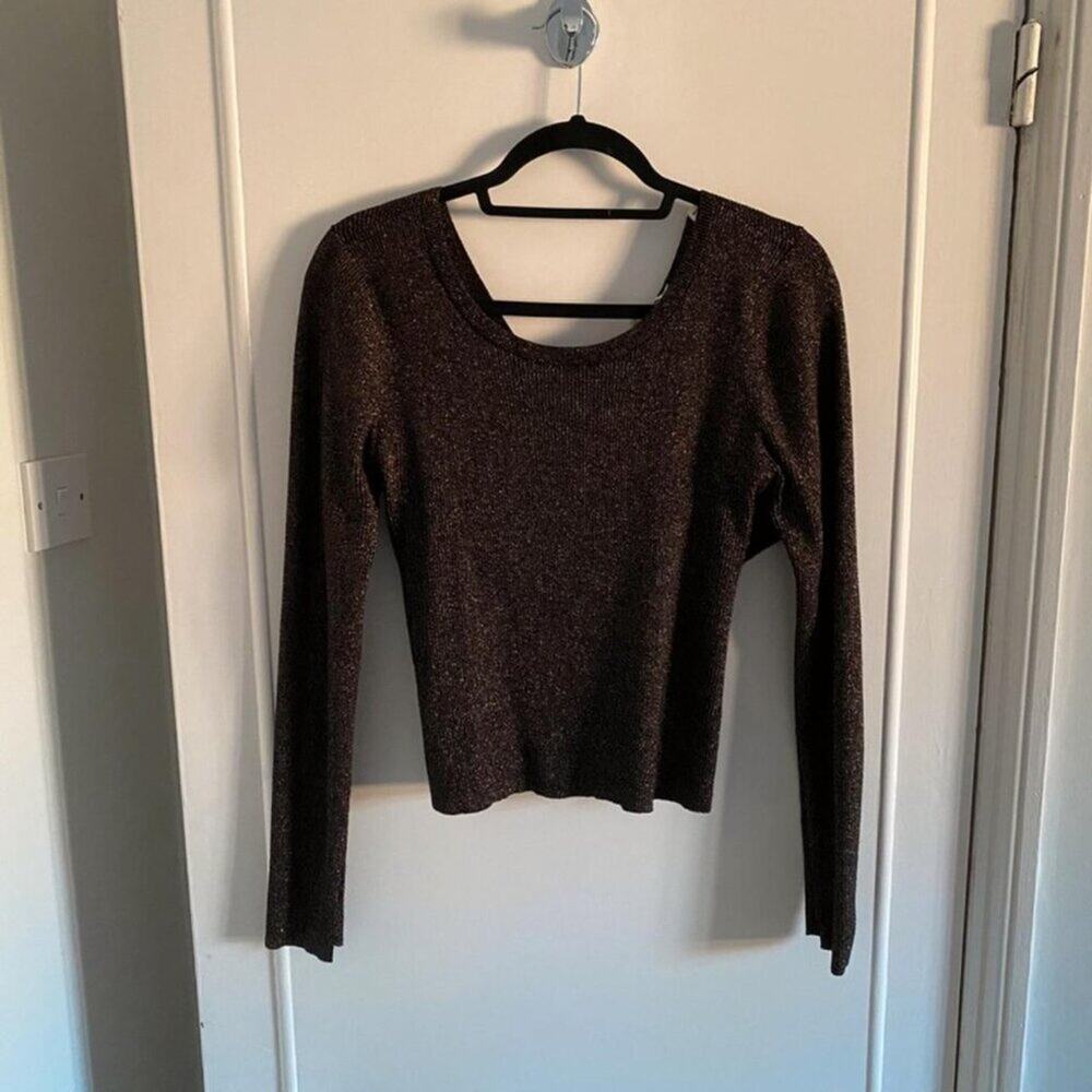 Brown metallic A.L.C top